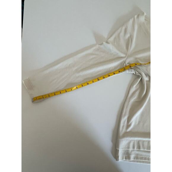 Weekend By Chicos Womens Sz 2 Soft Pullover Sweater Cream - Picture 5 of 6